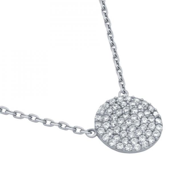 Colier elegant din argint 925 rodiat banut cu zirconii [1]